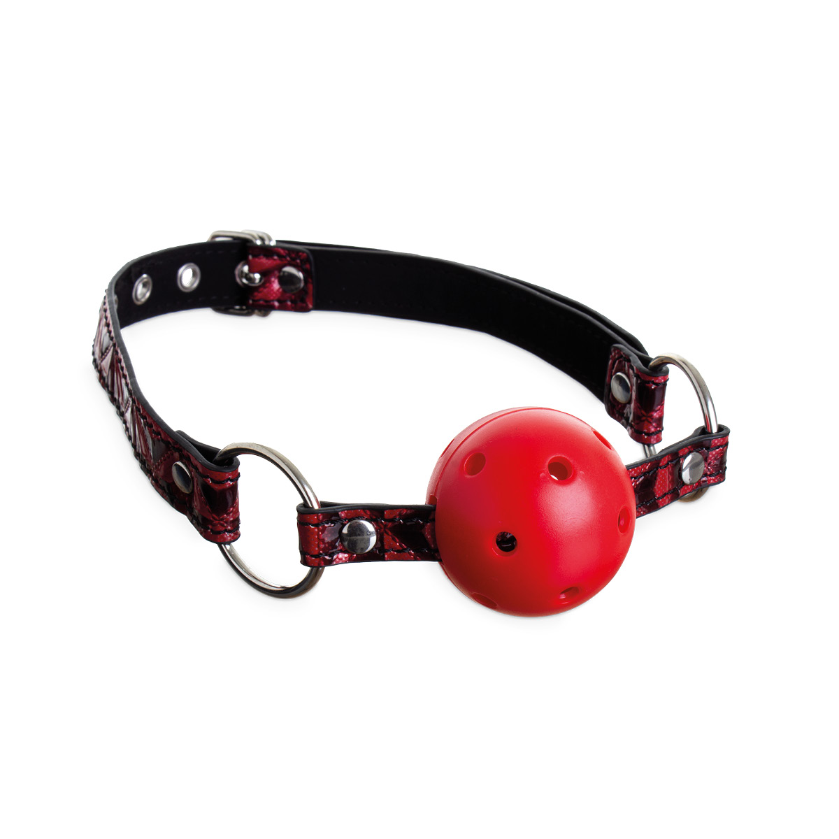 Mordaza con Bola para La Boca Color Rojo - Imagen 2